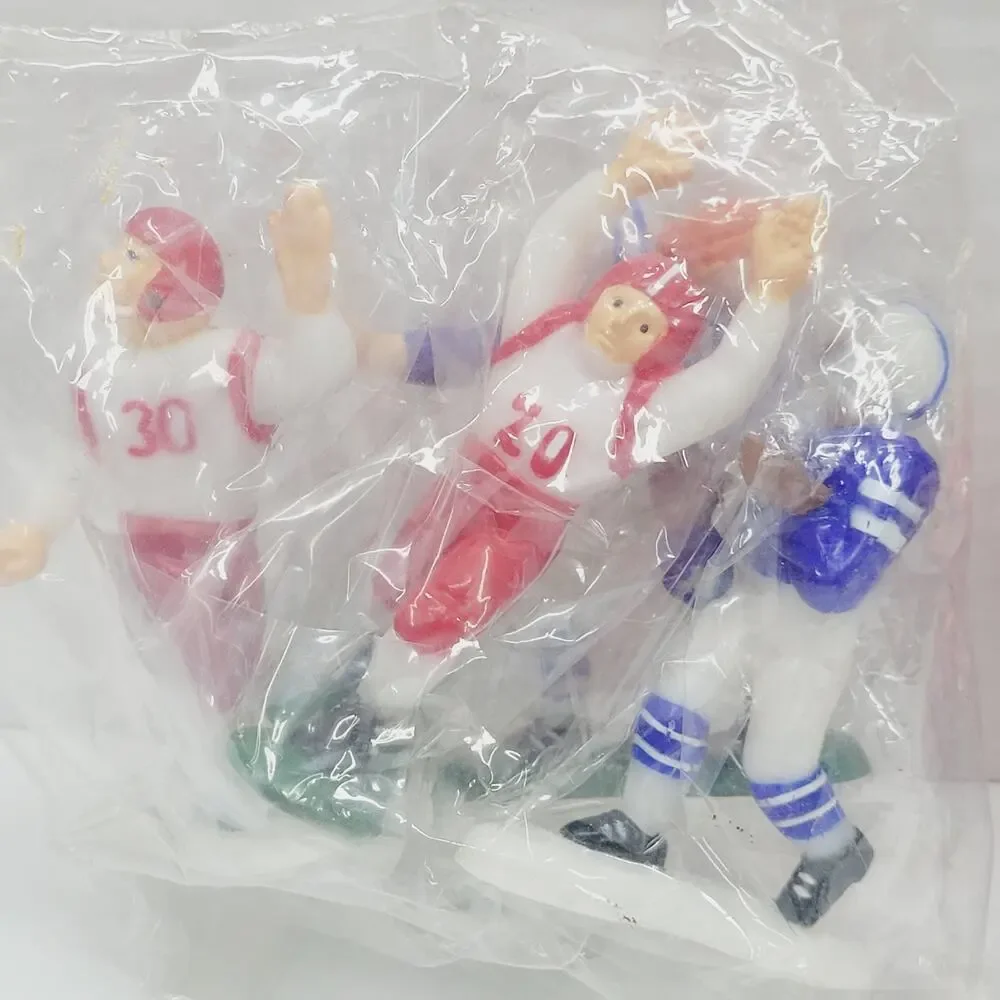 Vintage Football Skateboard Bakery Cake Toppers Crafts Figures 1984 Sports Lot